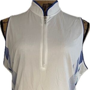 Callaway White and Blue Women's Tank Top